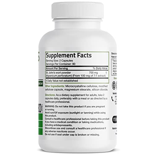 Bronson St. John's Wort 700 MG – Mood Support