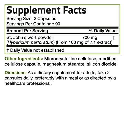 Bronson St. John's Wort 700 MG – Mood Support