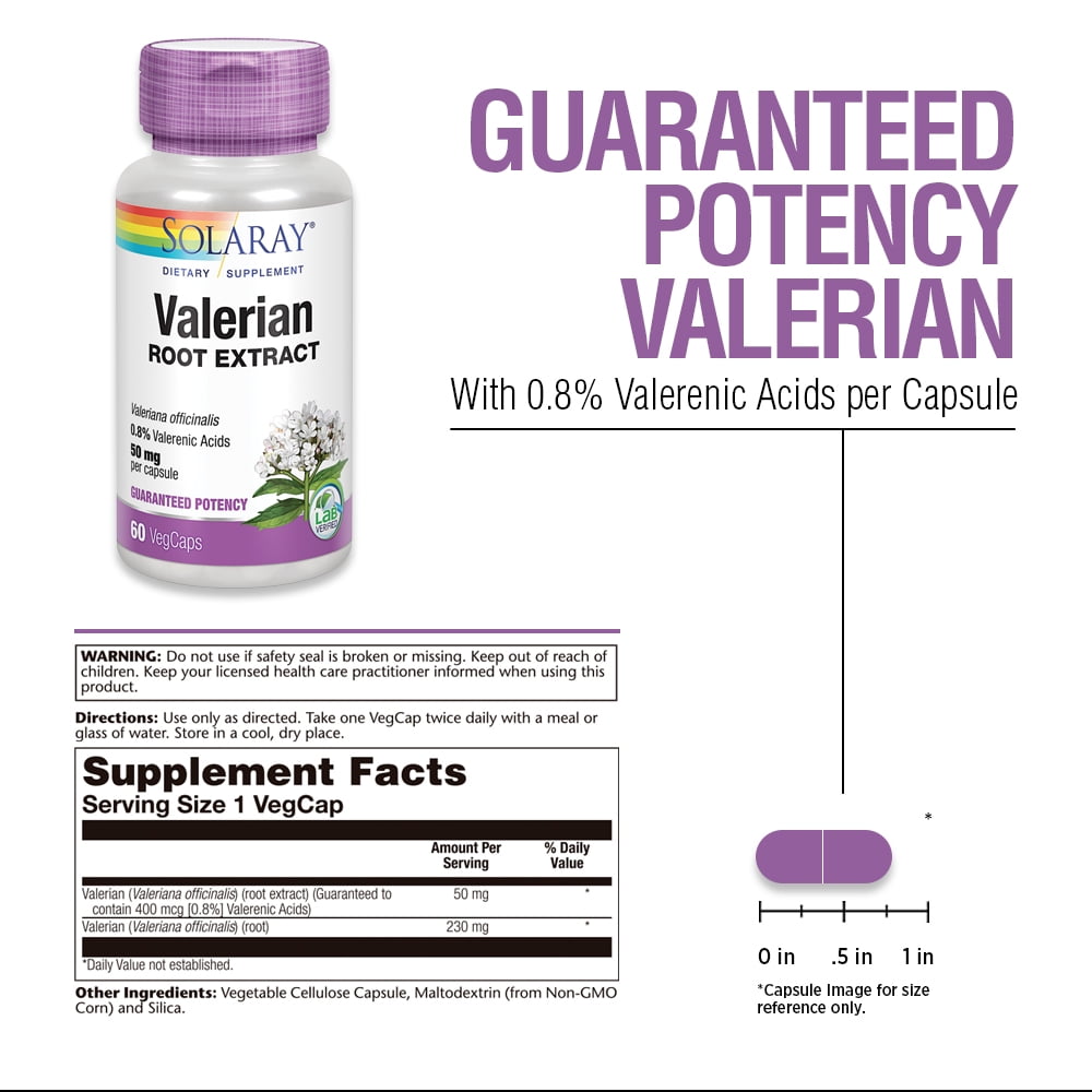Solaray Valerian Root Extract 50 mg for Sleep