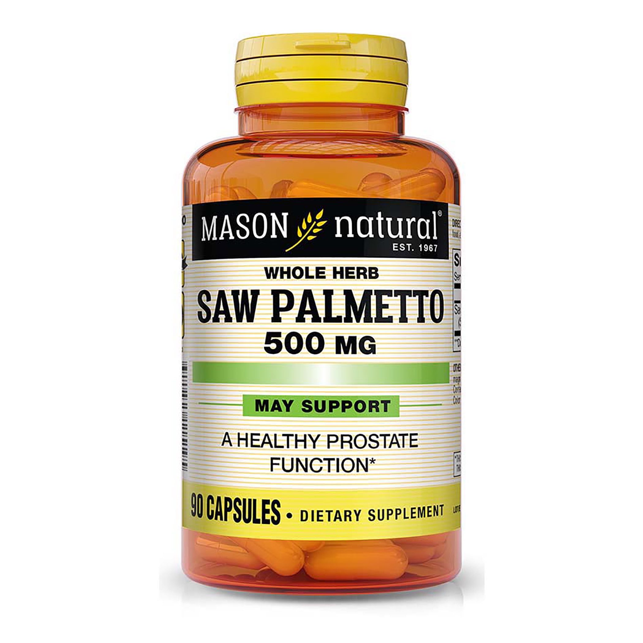 Mason Natural Saw Palmetto 500 mg for Prostate Health