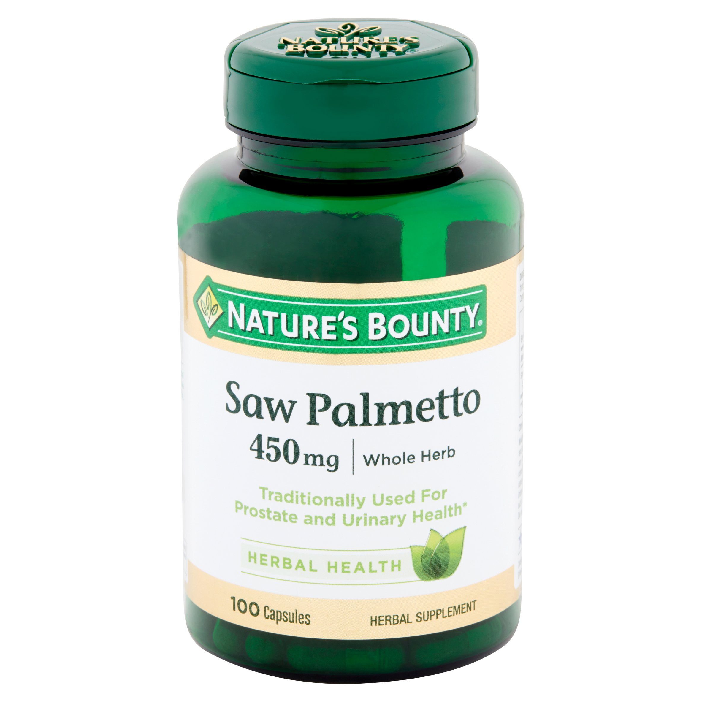 Nature's Bounty Saw Palmetto Capsules 450mg 100 Ct