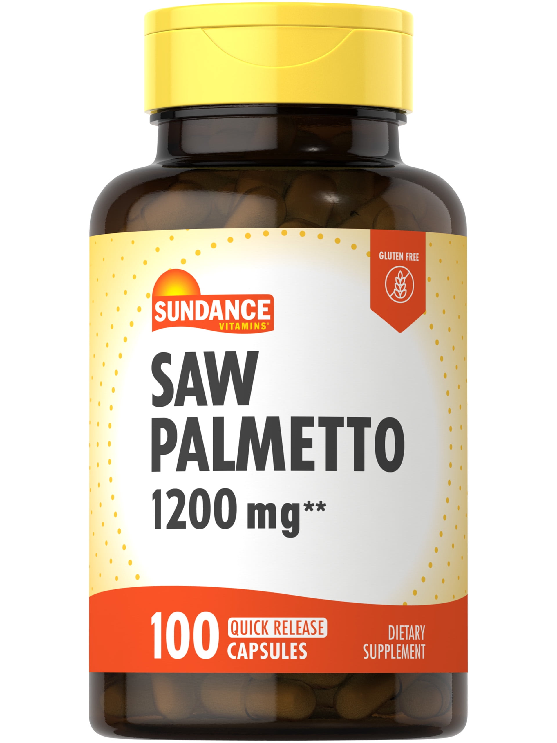 Sundance Saw Palmetto 1200 mg Tablets, 100 Count
