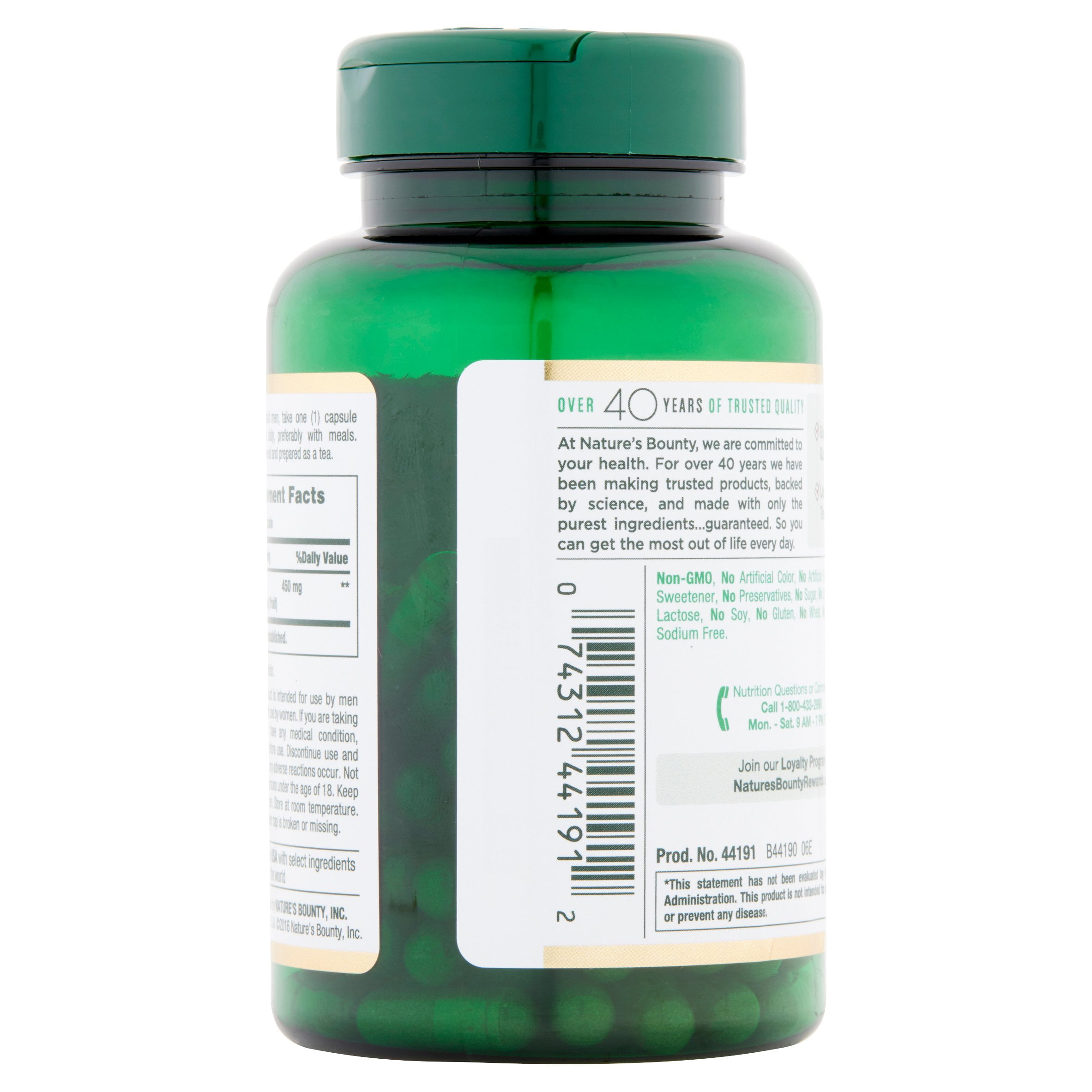 Nature's Bounty Saw Palmetto Capsules 450mg 100 Ct