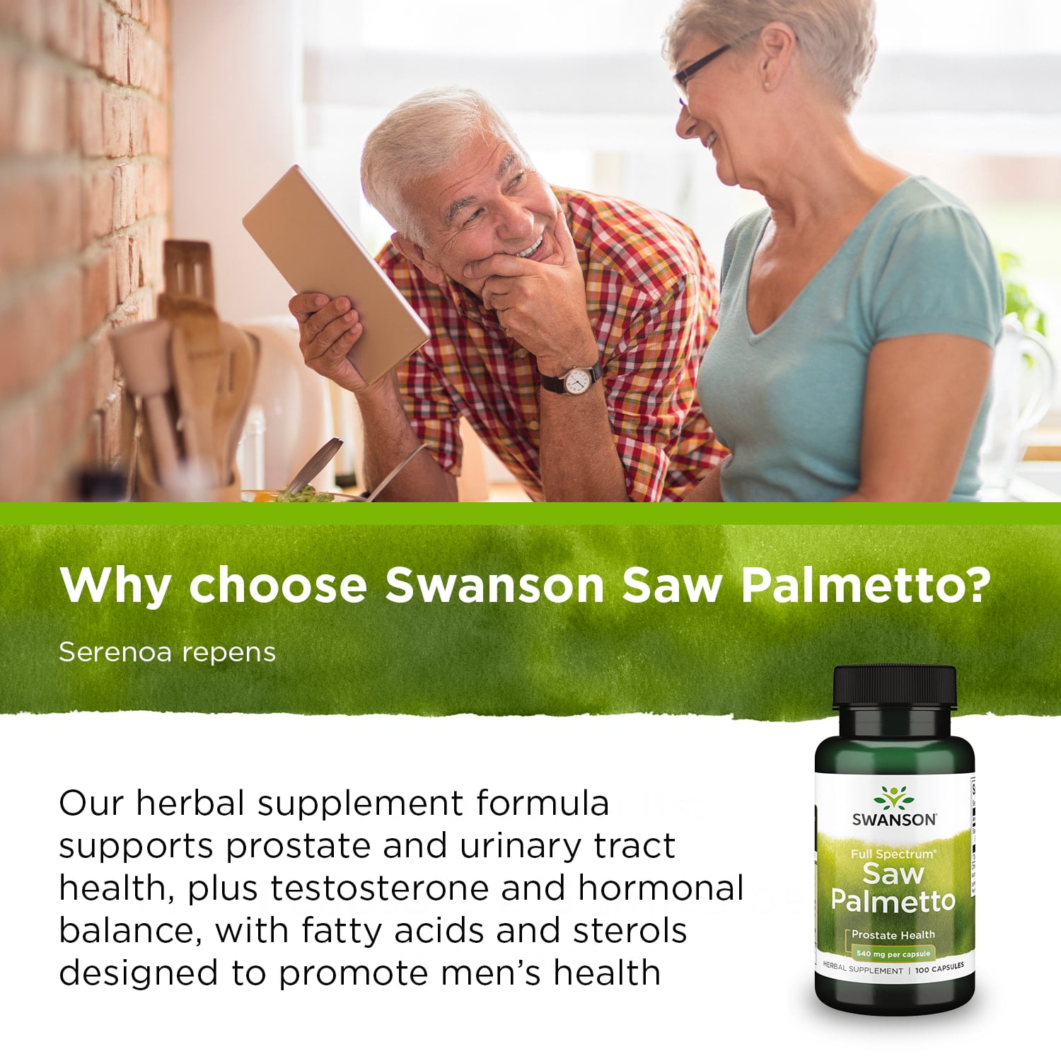 Swanson Saw Palmetto for Prostate and Hair Health