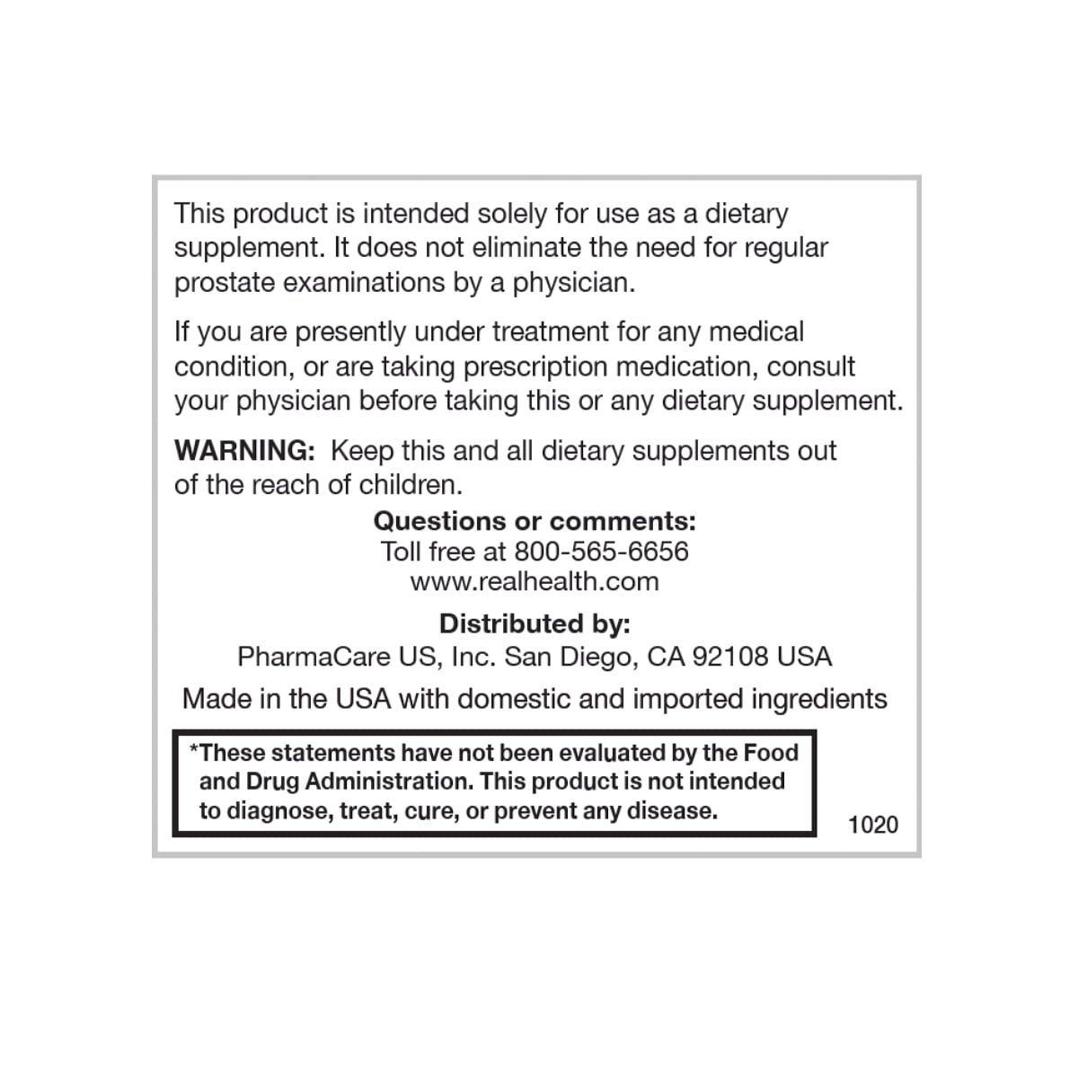 Prostate Complete Softgels – 30 Capsules