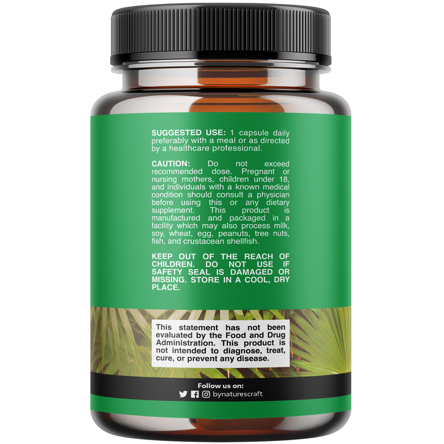 Nature's Craft Saw Palmetto Capsules for Men