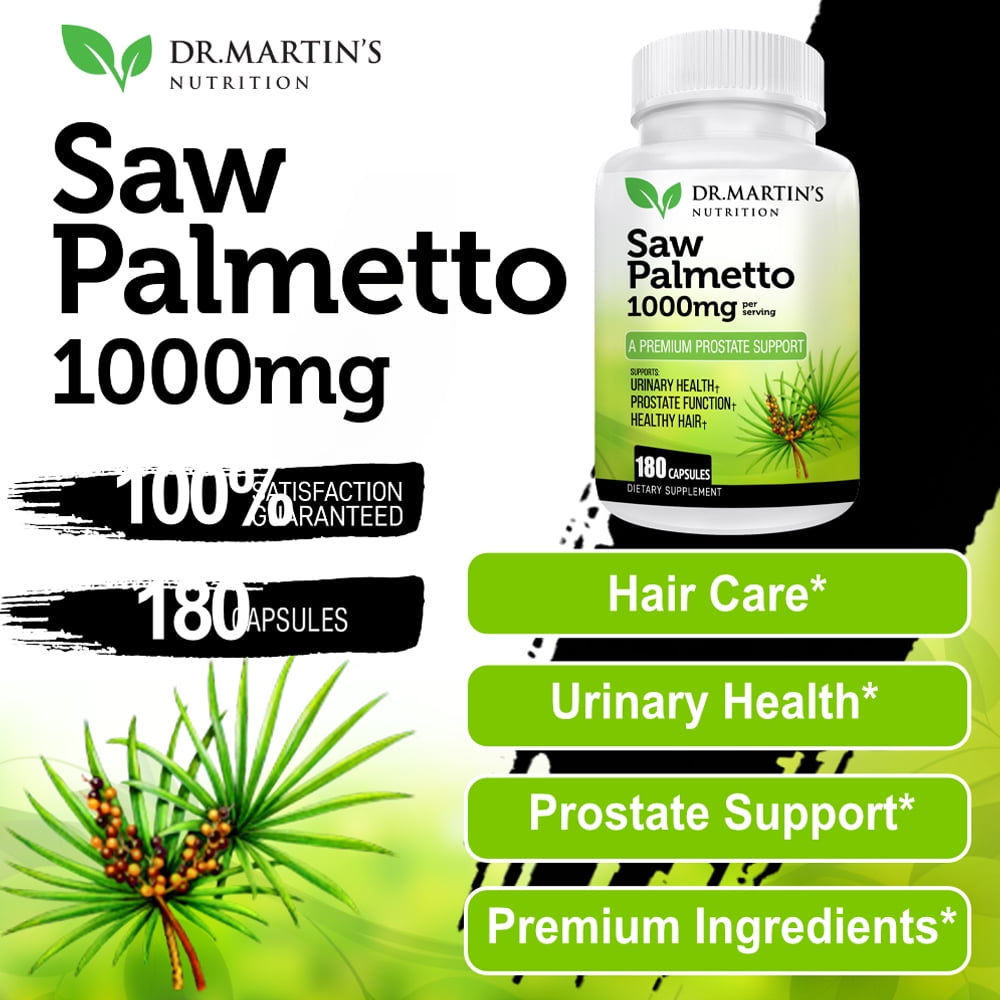 1000mg Saw Palmetto for Prostate & Hair Health