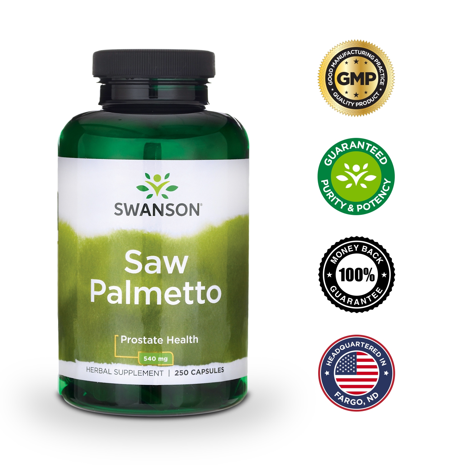Swanson Saw Palmetto 540 mg 250 Capsules