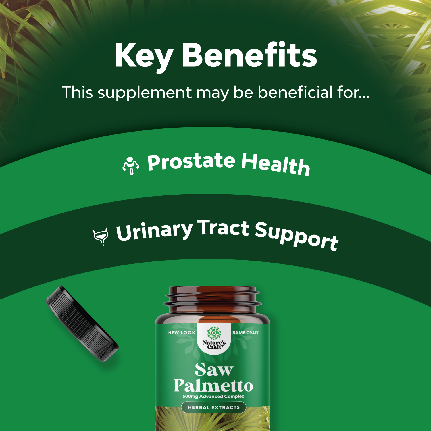 Nature's Craft Saw Palmetto Capsules for Men