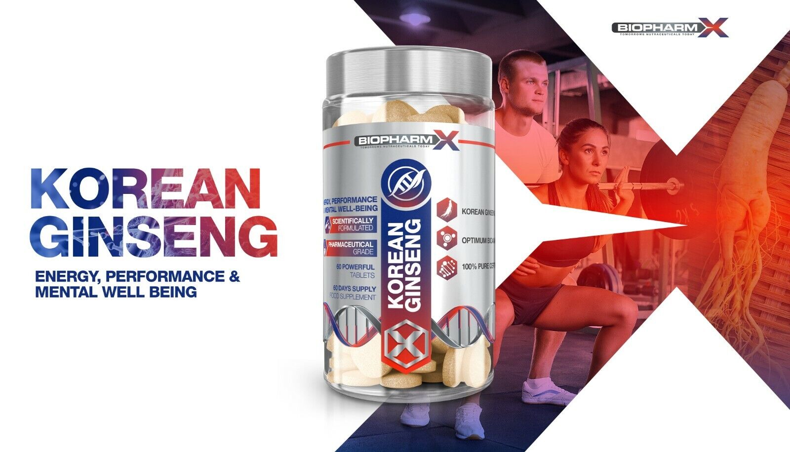 High Strength Red Korean Ginseng Capsules 10,000mg