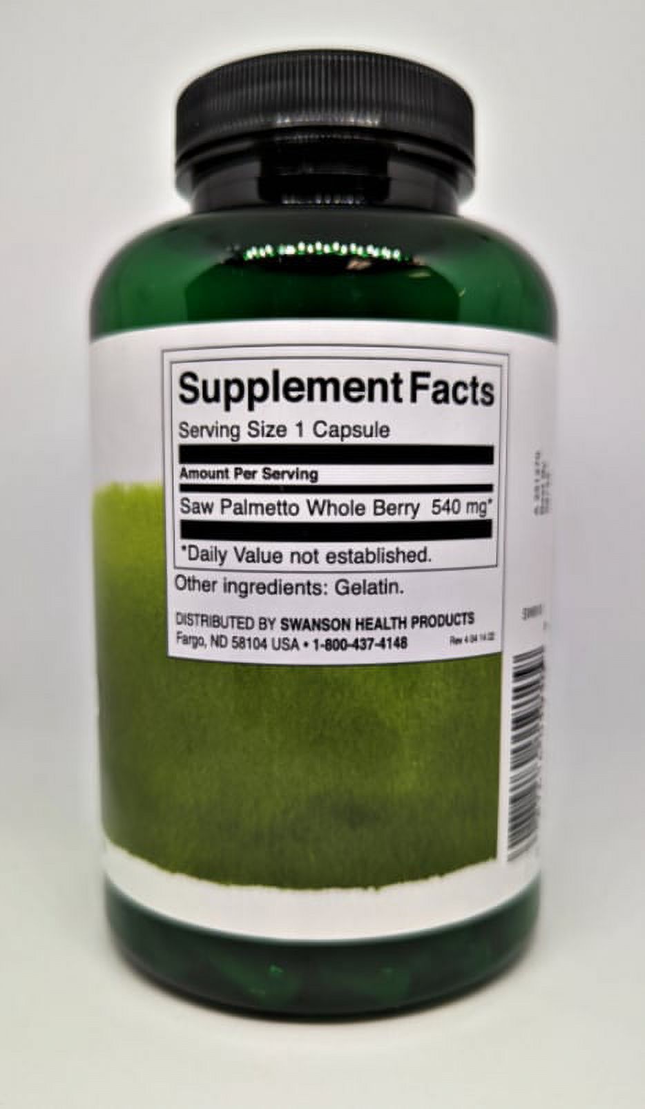 Swanson Saw Palmetto 540 mg 250 Capsules
