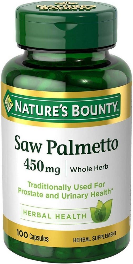 Nature's Bounty Saw Palmetto 450 mg, 100 Capsules