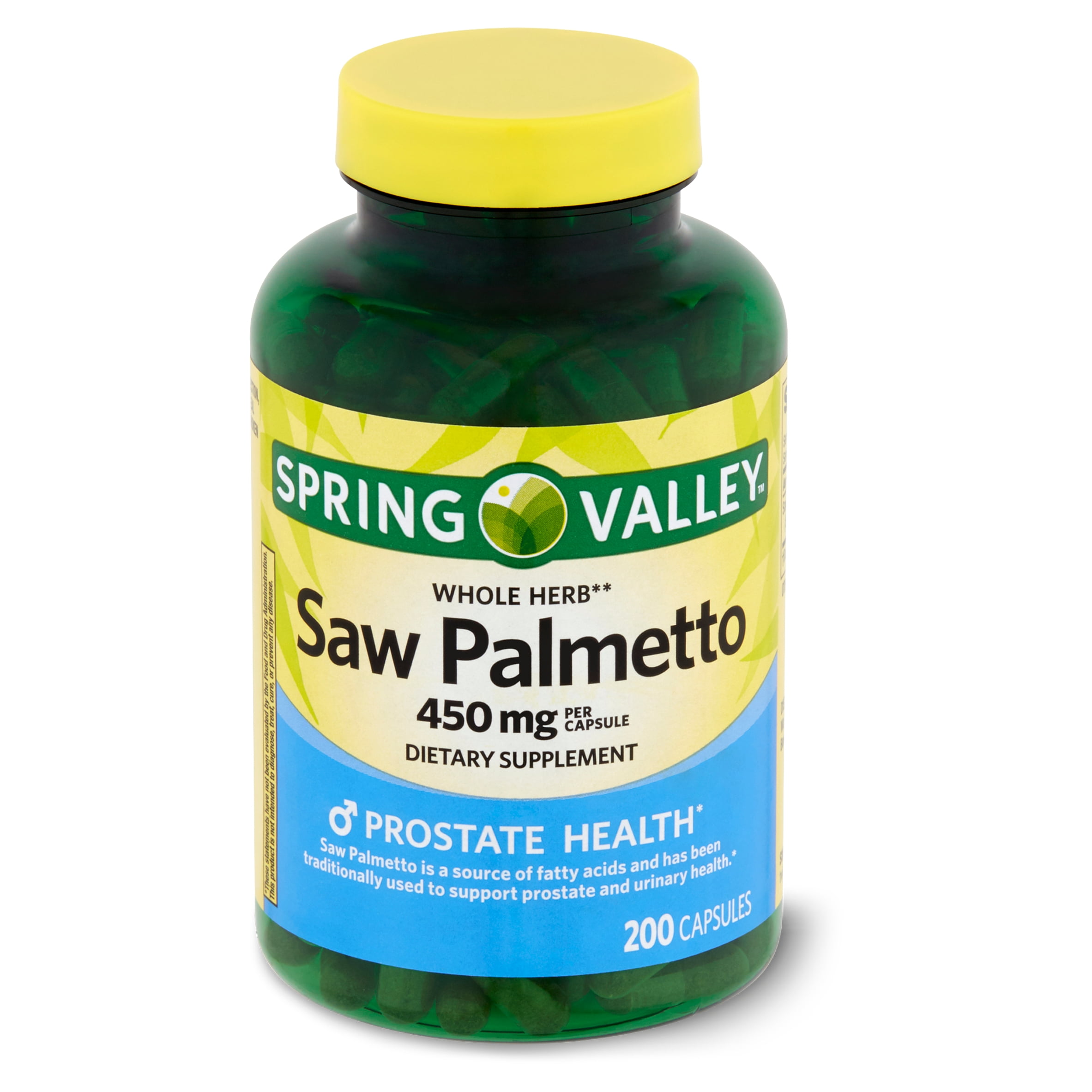 Spring Valley Saw Palmetto Capsules, 450 Mg, 200 Ct