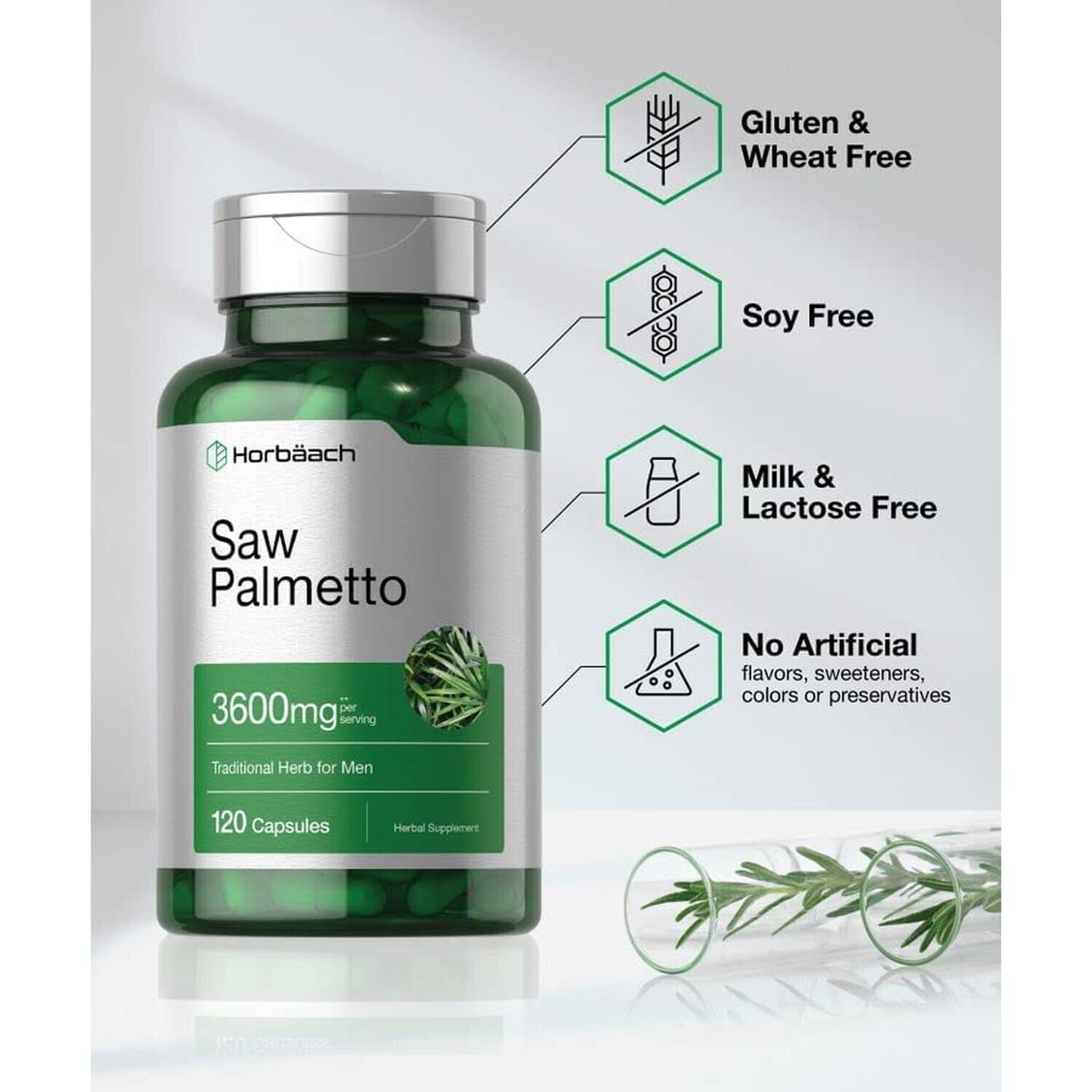 Saw Palmetto Extract 3600mg for Men's Health