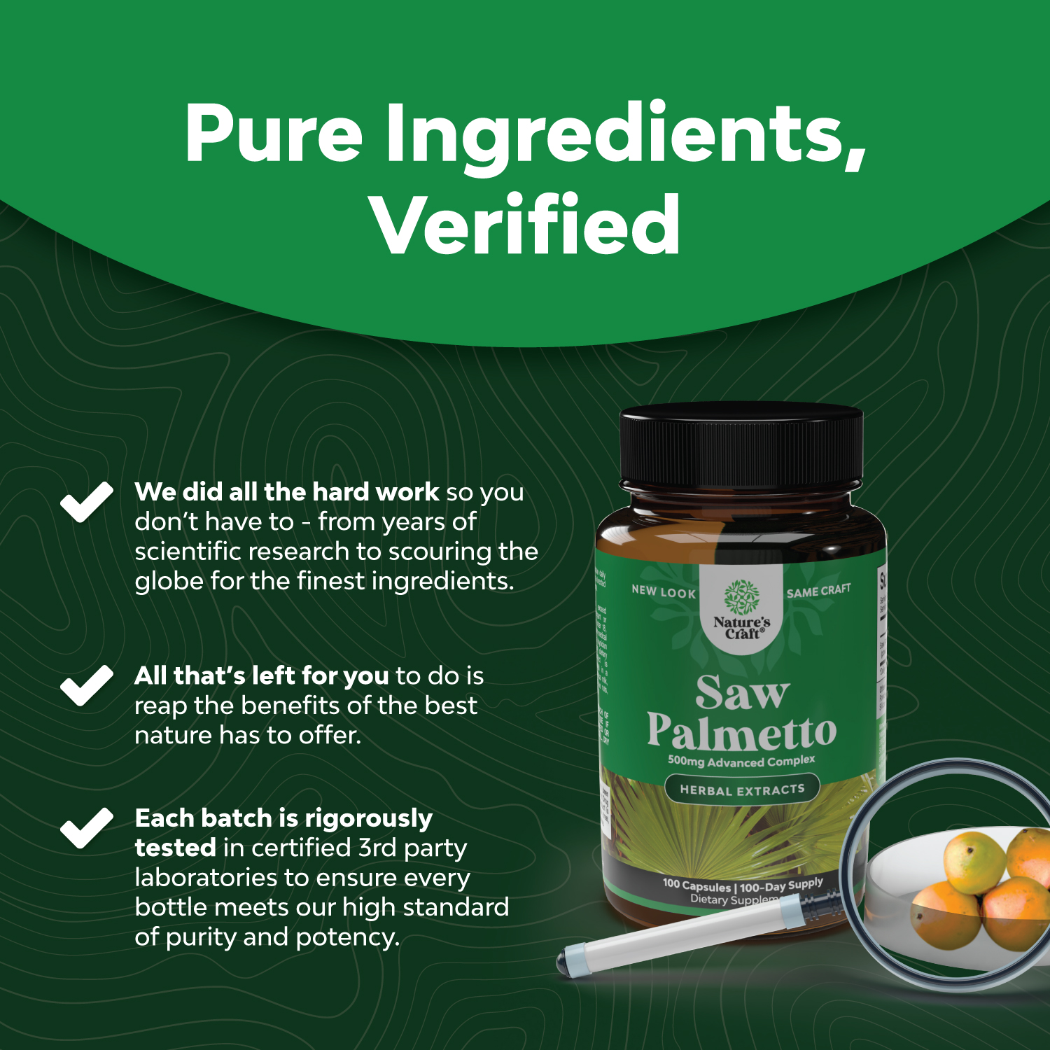 Nature's Craft Saw Palmetto Capsules for Men