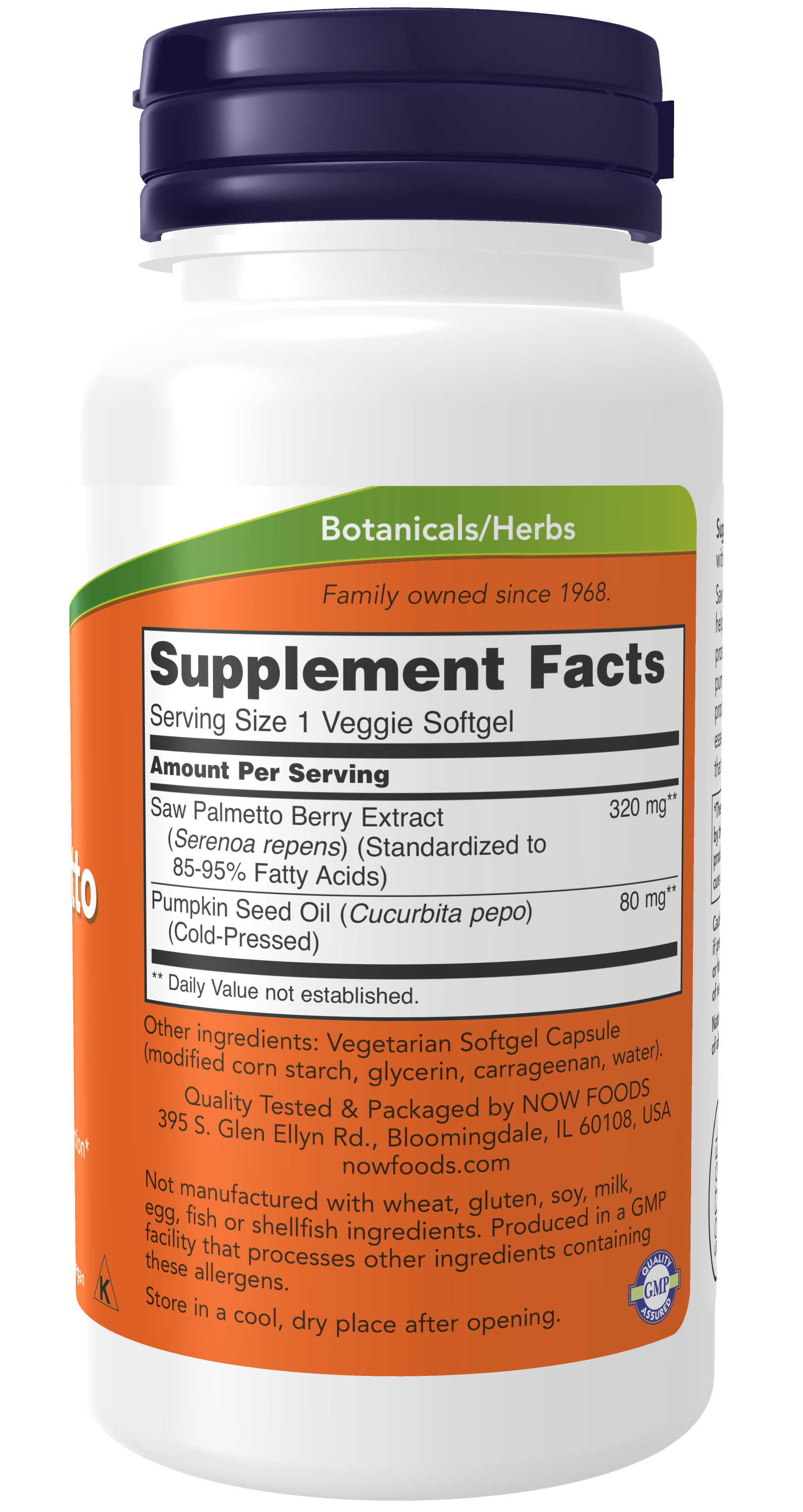 Now Foods Saw Palmetto Extract 320 mg - 180 Softgels