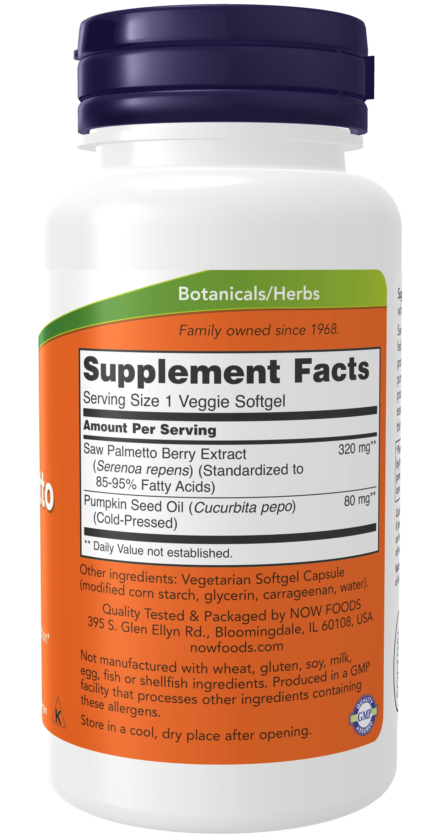 Now Foods Saw Palmetto Extract 320 mg - 180 Softgels