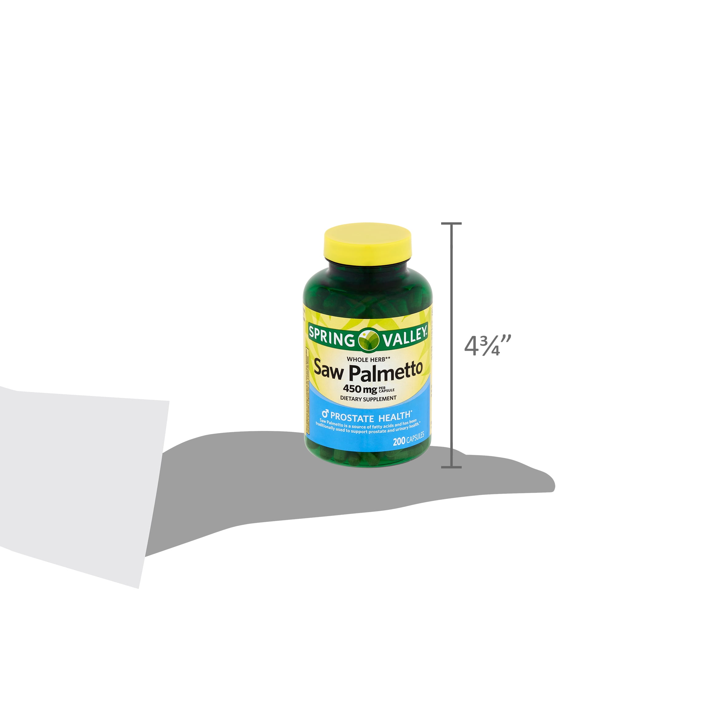 Spring Valley Saw Palmetto Capsules, 450 Mg, 200 Ct