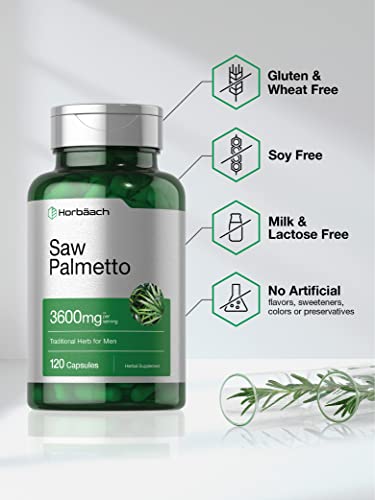 Saw Palmetto Extract 3600mg - 120 Capsules
