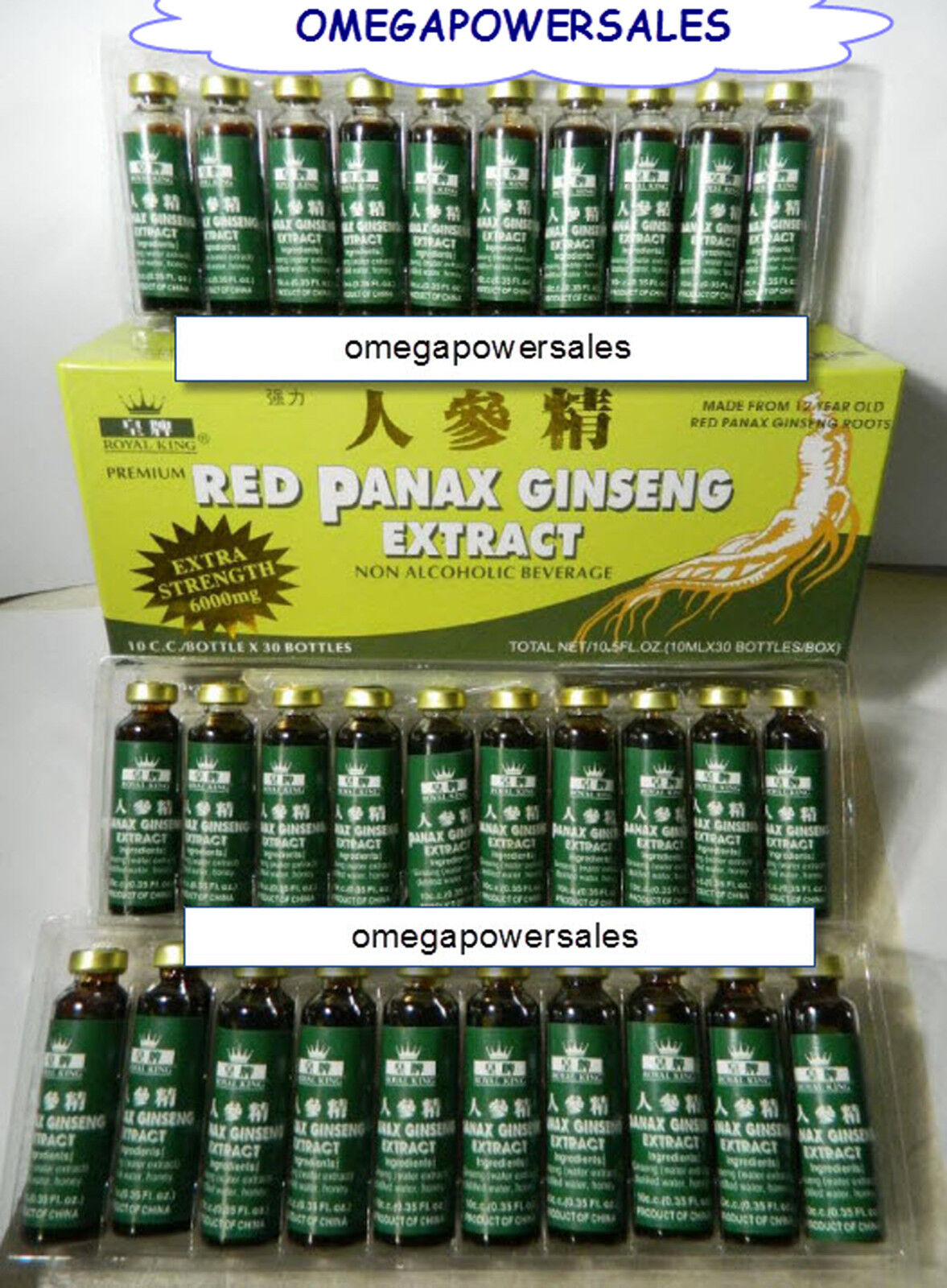 Red Panax Ginseng Extract 6000mg Extra Strength
