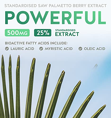 Extra Strength Saw Palmetto 500mg, 120 Capsules