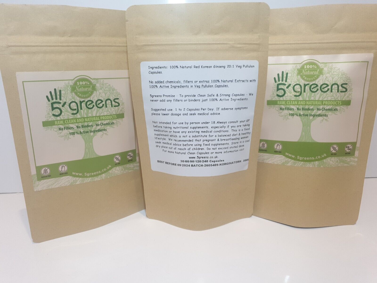 High Strength Red Korean Ginseng Capsules 14,000mg
