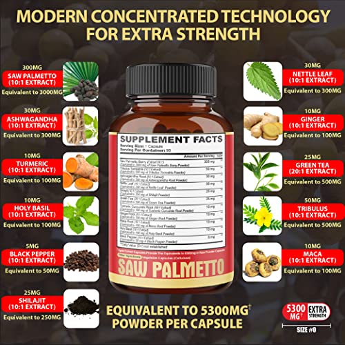 Saw Palmetto & Ashwagandha Prostate Support Capsules