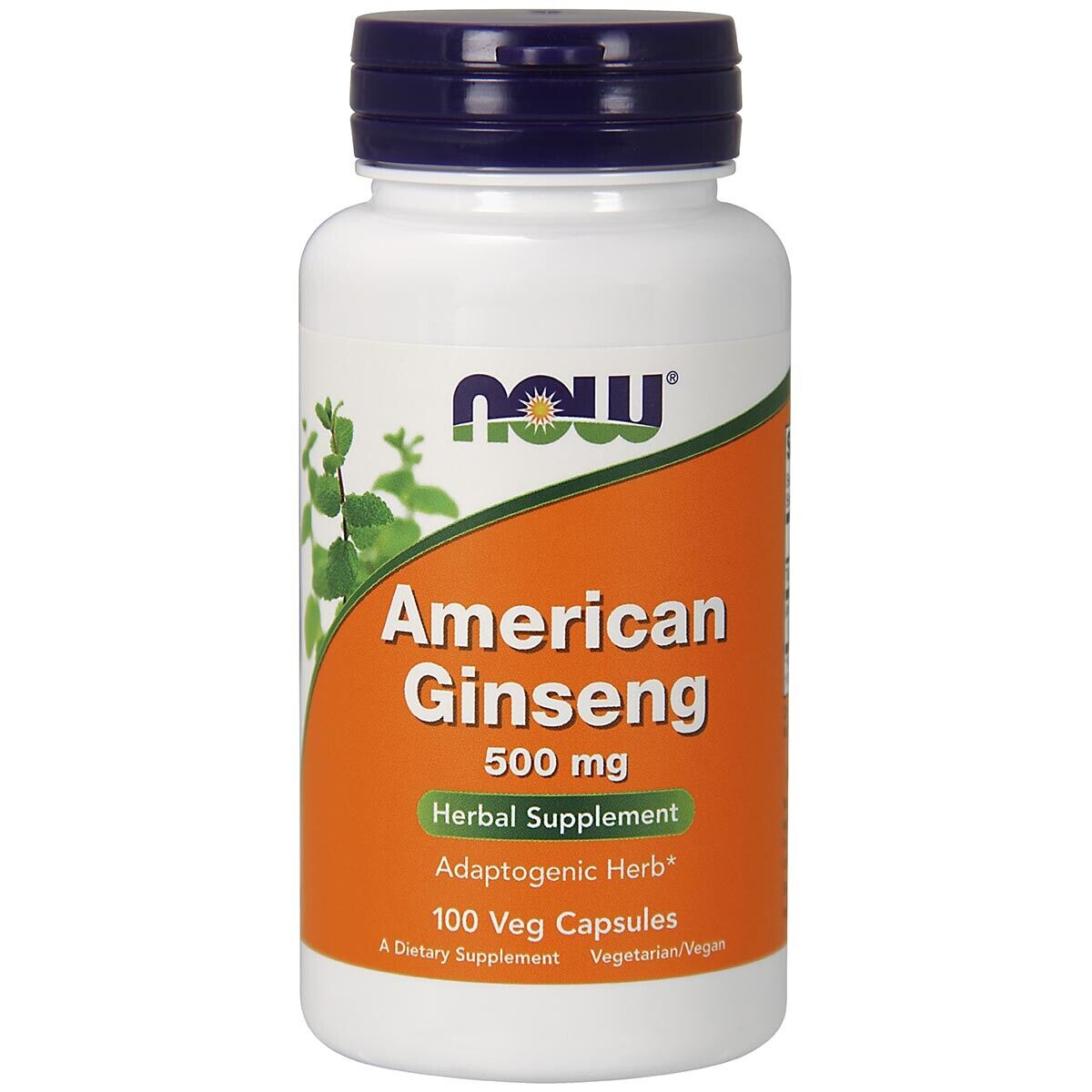 NOW American Ginseng 500 mg - 100 Veg Capsules