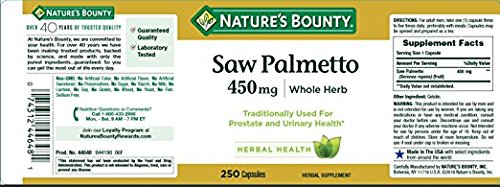 Nature's Bounty Saw Palmetto Capsules 450 mg