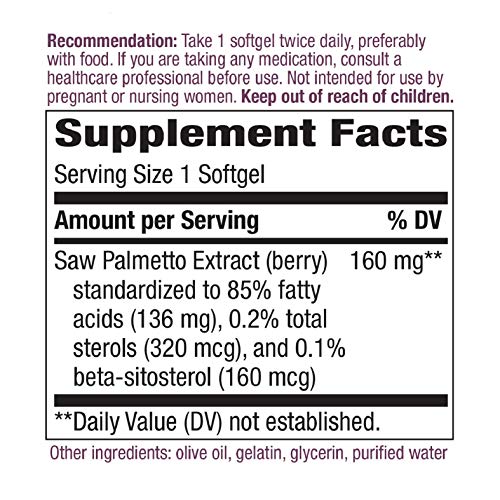 Saw Palmetto Extract for Prostate Health, 160 mg
