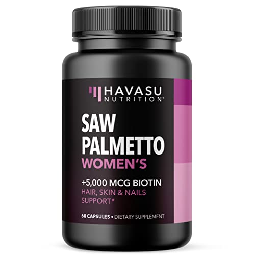 Saw Palmetto & Biotin for Women's Hair Growth