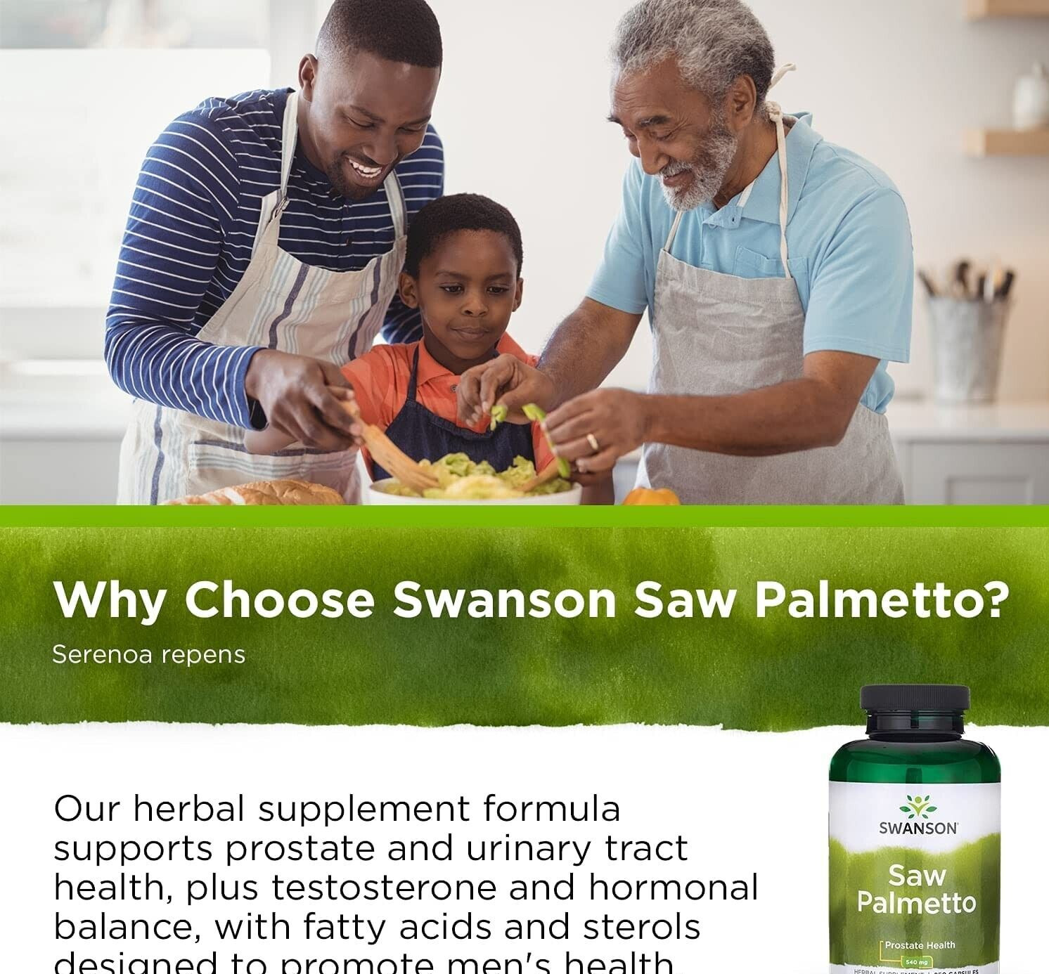Swanson Saw Palmetto for Prostate and Hair Support