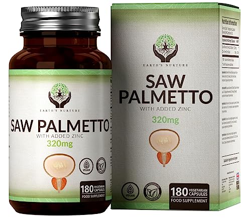 Saw Palmetto with Zinc – 180 High-Potency Capsules