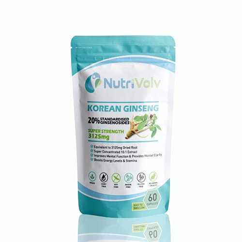 Korean Ginseng 3125mg for Energy and Focus