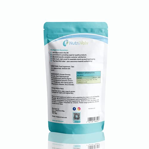 Korean Ginseng 3125mg for Energy and Focus