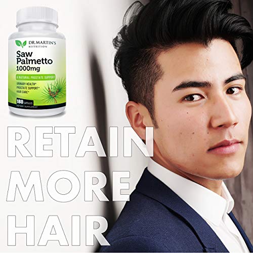 1000mg Saw Palmetto Supplement for Prostate & Hair