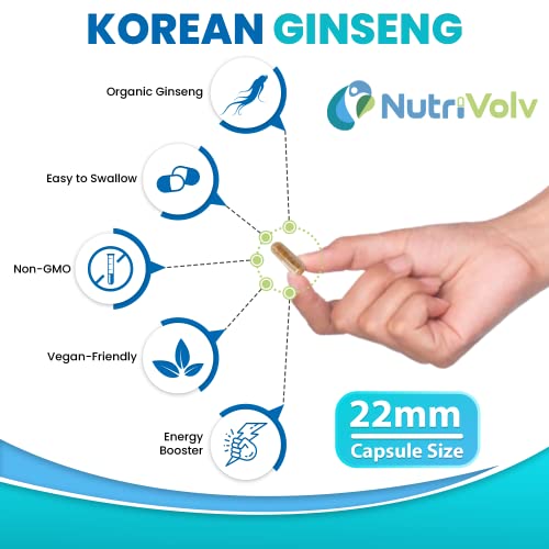 Korean Ginseng 3125mg for Energy and Focus