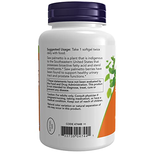 NOW Saw Palmetto Extract 160 mg, 240 Softgels