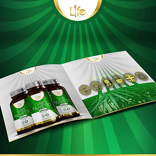 Saw Palmetto & Zinc Capsules, 3000mg, 120 Vegan