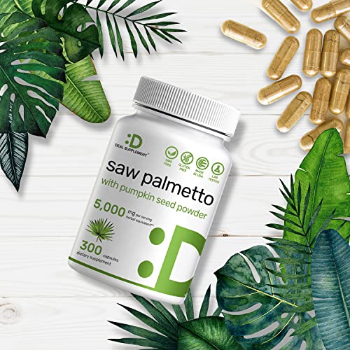 Saw Palmetto 5000mg with Pumpkin Seed - 300 Capsules