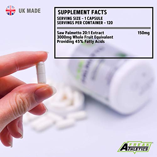 Saw Palmetto 3000mg Capsules for Prostate Support