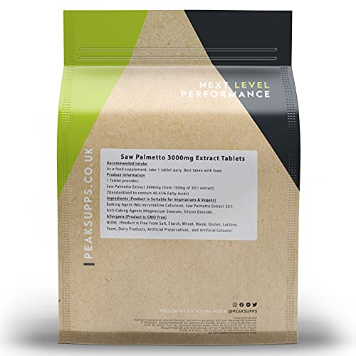 Saw Palmetto Extract 3000mg - 360 Tablets