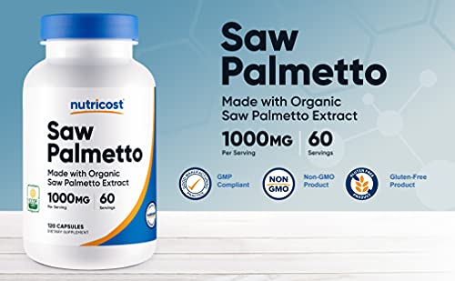 Nutricost Organic Saw Palmetto 1000mg - 120 Caps
