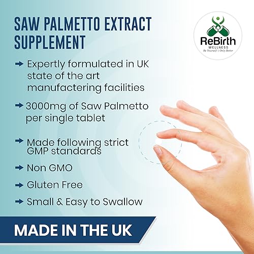 Saw Palmetto 3000mg - 180 Vegan Tablets