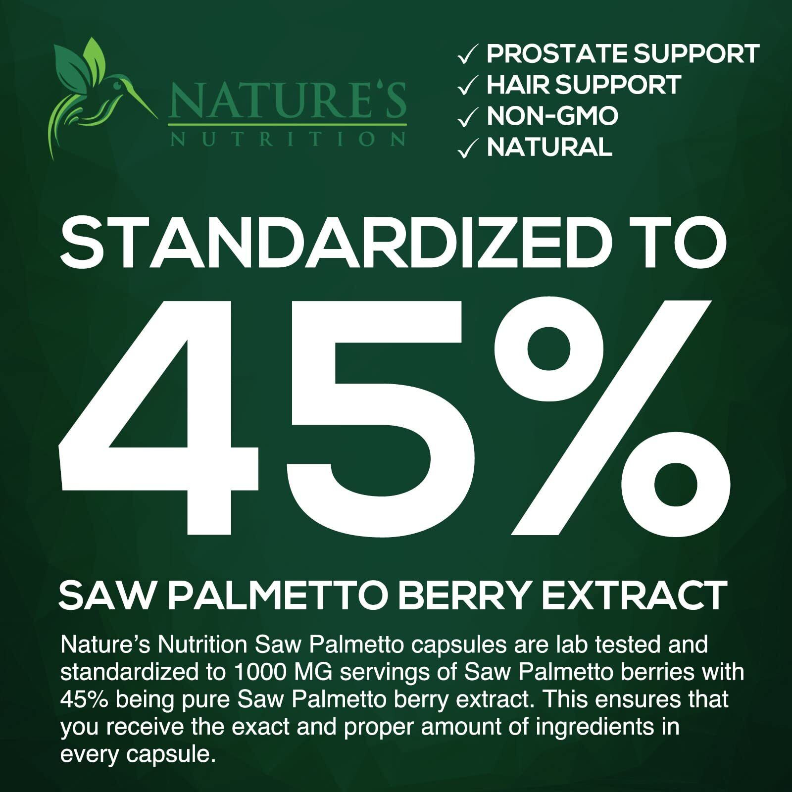 Saw Palmetto 1000mg for Prostate Health Support