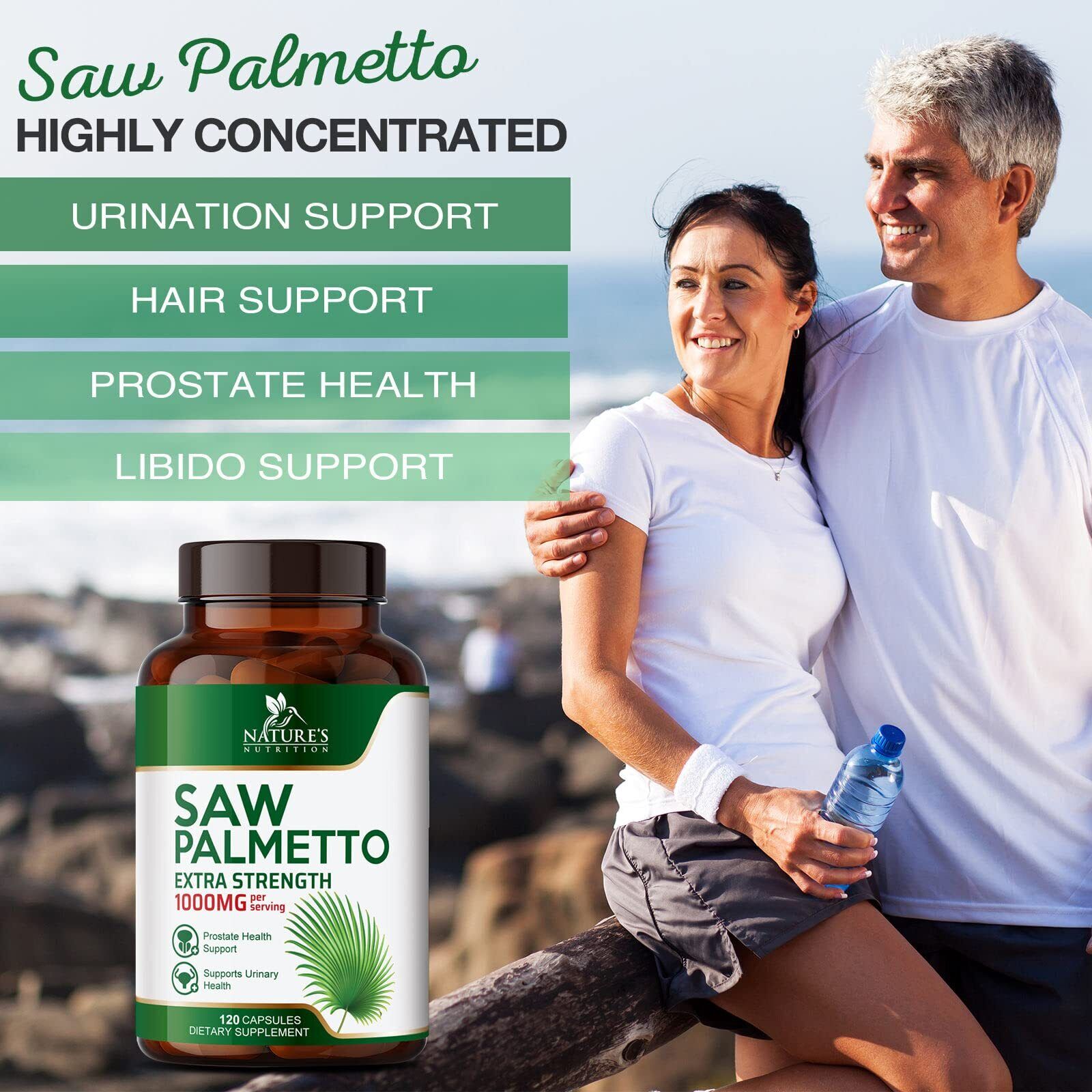 Saw Palmetto 1000mg for Prostate Health Support