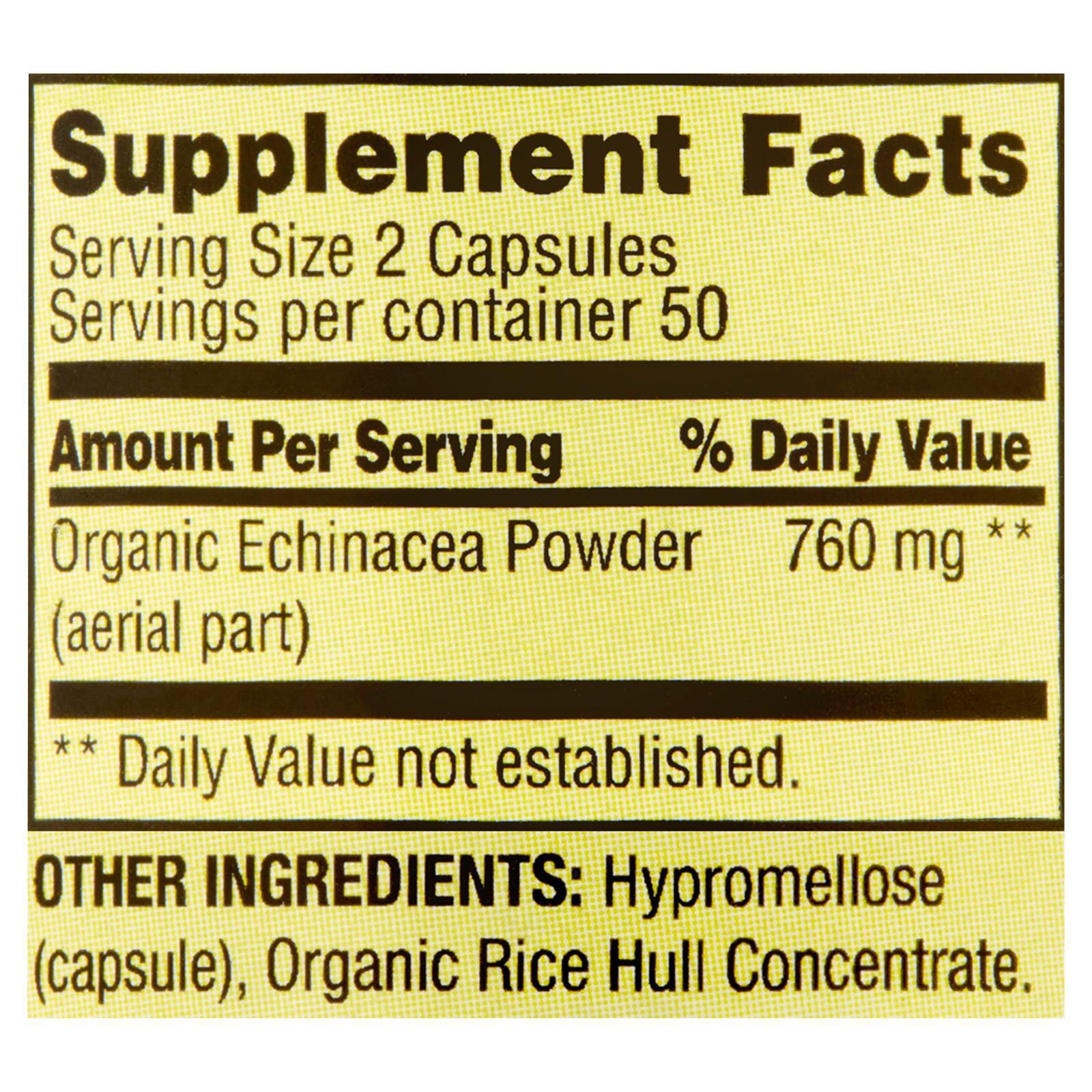 Echinacea 760 mg Immune Support - 100 Capsules
