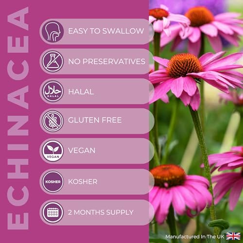 Vitaherbs Echinacea 200mg Vegan Tablets, 70 Count