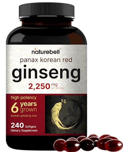 Korean Red Ginseng 2,250mg, 240 Softgels