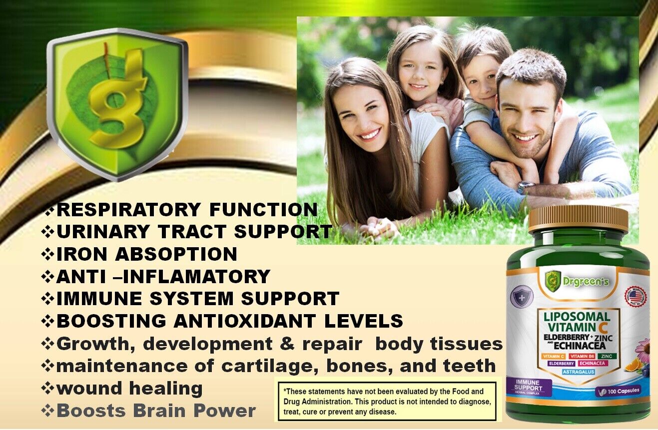 Immune Support Formula: Vitamin C, Zinc, Elderberry